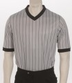 ELITE Performance Grey Pinstriped V-Neck Basketball and Wrestling Referee Shirt